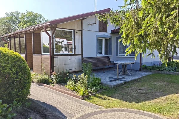 Domek 1 w agroturystyce U Marianny w Mikoszewie — widok z domku